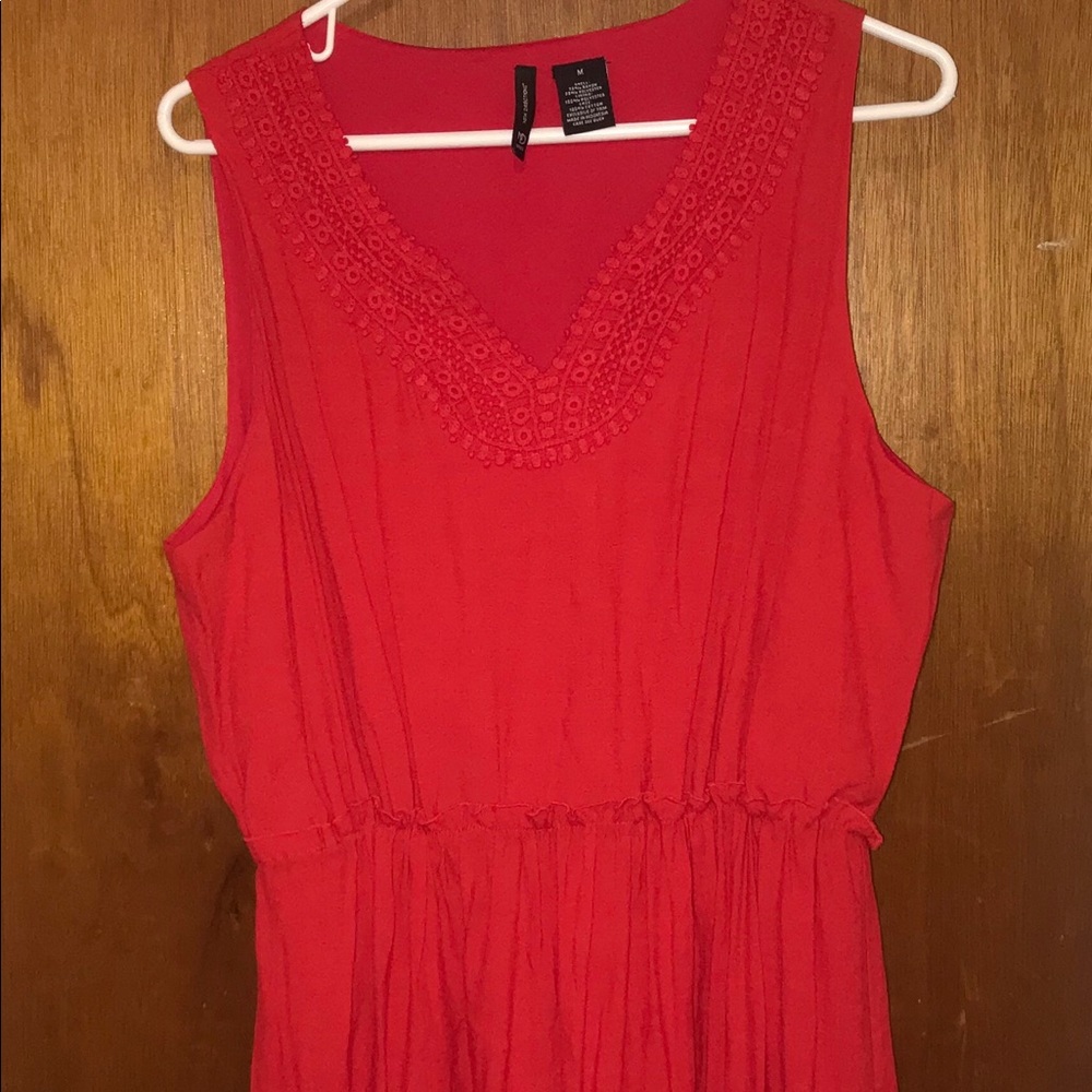 New directions Red knee length dress
